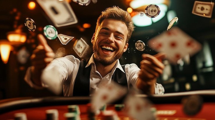 Layar permainan slot sang hoki dengan garis pembayaran, tabel hadiah, dan opsi taruhan yang dapat disesuaikan